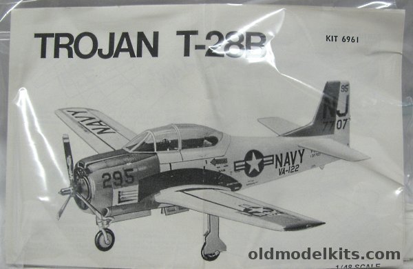 Monogram 1/48 T-28B - Trojan US Navy VA-122 - Bagged, 6961 plastic model kit